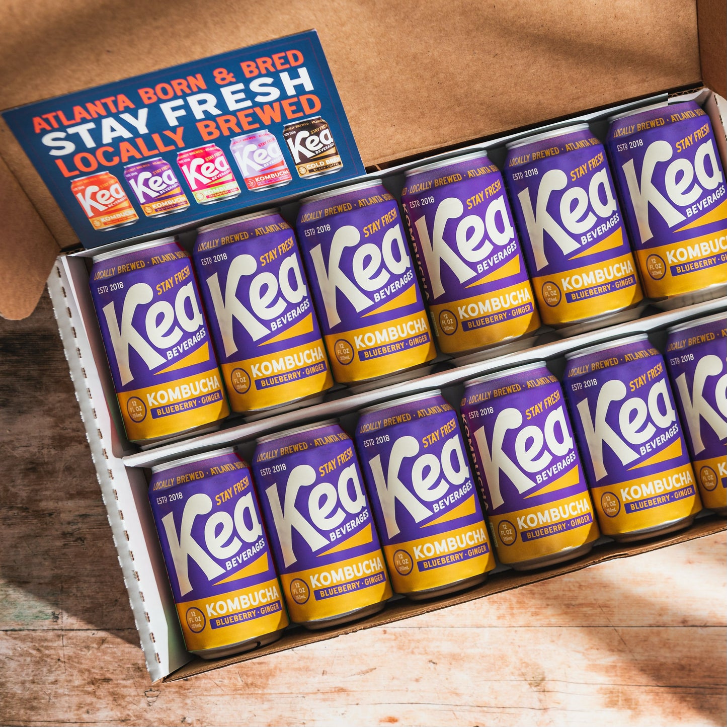 Blueberry Ginger Kombucha - 12 Pack