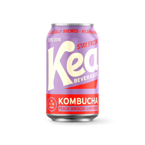 Peach, Hibiscus, Lavender Kombucha - 12 Pack – Kea Beverages