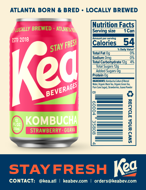 Strawberry Guava Kombucha - 12 Pack